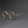 Titanium Vintage Round Eyeglasses Frames 10518R