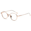 Titanium Vintage Oval Eyeglasses Frames EP