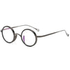 Helios Titanium Vintage Round Eyeglasses Frames