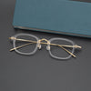 Brocus Retro Titanium Square Glasses Frame