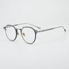 Thaddeus Titanium Round Glasses Frame