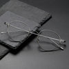 Gaye Titanium Vintage Oval Eyeglasses Frame