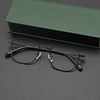 Titanium Vintage Oval Eyeglasses Frames 1106