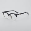 Zuk Acetate Semi-Rimless Oval Glasses Frame