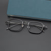 Brocus Retro Titanium Square Glasses Frame