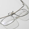 Zulma Titanium Vintage Square Flip Cover Eyeglasses Frame