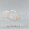 Retro pure titanium frame full frame ultra-light frame 0031