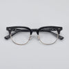 Acetate Semi-Rimless Oval Glasses Frames 015