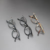 Meza Titanium Vintage Round Eyeglasses Frame