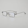 Kaelen Retro Titanium Square Glasses Frame