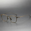 Ceaser Retro Titanium Square Glasses Frame