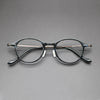 Meza Titanium Vintage Round Eyeglasses Frame