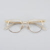 Acetate Semi-Rimless Oval Glasses Frames 015