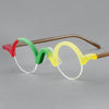 Benny Retro Round Acetate Glasses Frame