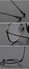 Titanium Vintage Oval Eyeglasses Frames 200132