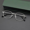 Titanium Vintage Oval Eyeglasses Frames 1106