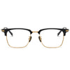 Browline Titanium Rectangle Glasses Frame MST19339