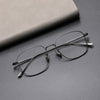 Loewy Retro Titanium Square Glasses Frame