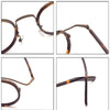 Lucian Titanium Round Glasses Frame