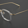 Brocus Retro Titanium Square Glasses Frame