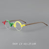 Benny Retro Round Acetate Glasses Frame