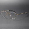 Titanium Vintage Round Eyeglasses Frames 5504