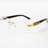 Metal Rectangle Glasses YT5536