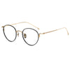 Gaye Titanium Vintage Oval Eyeglasses Frame