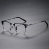 Pirro Browline Titanium Rectangle Glasses Frame