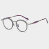 Icarus Titanium Vintage Round Eyeglasses Frames