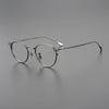 Mich Titanium Vintage Round Eyeglasses Frame