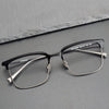 Retro Titanium Square Glasses Frame WALOORF