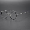 Titanium Vintage Oval Eyeglasses Frames 164