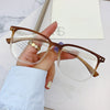 Wood Grain Retro Glasses