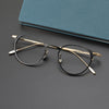 Mich Titanium Vintage Round Eyeglasses Frame