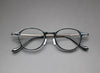 Meza Titanium Vintage Round Eyeglasses Frame