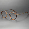 Henk Titanium Vintage Oval Eyeglasses Frame