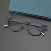 Mich Titanium Vintage Round Eyeglasses Frame