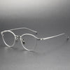 Titanium Vintage Round Eyeglasses Frames KJ-40