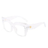 Optical Anti Blue Light Glasses New Women Computer Glasses Unique Fashion Big Square Eyewear Optical Spectacle Unisex Eyeglasses