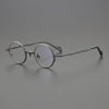 Hana Retro Round Titanium Eyeglasses Frame