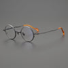 Hana Retro Round Titanium Eyeglasses Frame