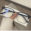 BUSINESS METAL HALF-FRAME ANTI-BLUE LIGHT READING GLASSES