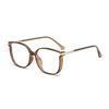 WOMEN'S FASHIONABLE LARGE FRAME FLASH DIAMOND ANTI-BLUE LIGHT READING GLASSES