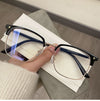 MEN'S BUSINESS METAL HALF-FRAME ANTI-BLUE LIGHT READING GLASSES