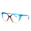 Cat Eye Computer Glasses Women Anti Blue Light Eyeglasses Double Bridge Fashion Eyewear UV Protection Spectacle Frames