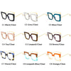 Flower Square Glasses Frames For Women  Trends Luxurious Design Clear Lens Oversize Eyeglasses Fashion Styles