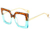 Flower Square Glasses Frames For Women  Trends Luxurious Design Clear Lens Oversize Eyeglasses Fashion Styles