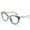 Trends Cat Eye Optical Glasses Frames Women Men Luxury Computer Glasses Spectacles Clear Lens Eyewear Red Green Eyeglasses UV400