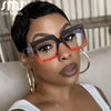 Vintage Square Glasses Frame Retro Women Colorful Frame Clear Lens Eyewear Brand Designer Gafas De Sol Eyeglasses Female Oculos